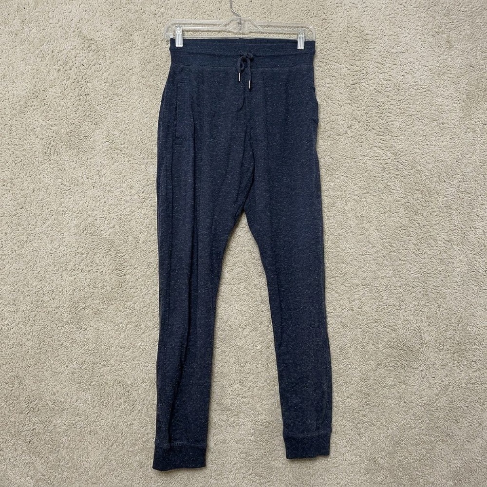 Peter Millar Men Small Navy Blue Heathered Joggers MS21B41 Cotton Modal Lounge